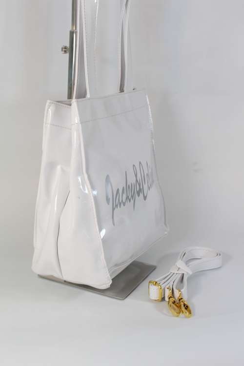 Gorgeous Jackie & Celine Patent White Handbag- Trendy and Happening!