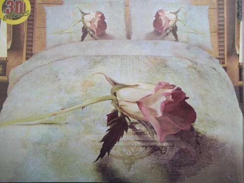 LOVELY 6 PIECE 3D EFFECT DUVET COVER SET- QUEEN.Brings the comfort and style to your bed!