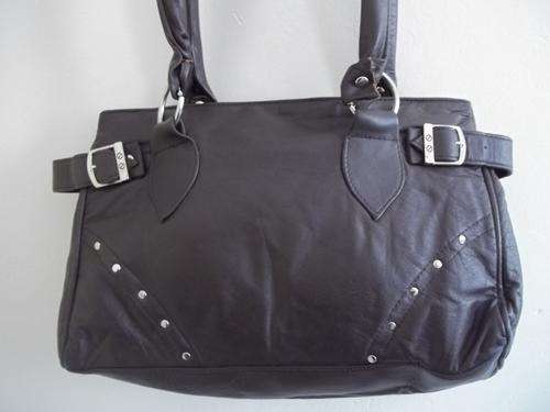 LADIES GENUINE LEATHER HAND BAG IN  A BROWN . SIMPLY GORGEOUS!!