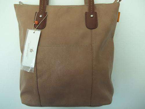 Original CLASSIC ***DAVID JONES*** LEATHERETTE HAND BAG IN CAMEL-2 X COMPARTMENTS-Step out in style!