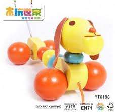 **LATE ENTRY**Wooden PULL ALONE Dog. Soo Adorable ,Soo much fun!
