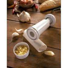 awesome combo-SILICONE GARLIC ROLLER PEELER AND GARLIC PRESS- Great kitchen tool!