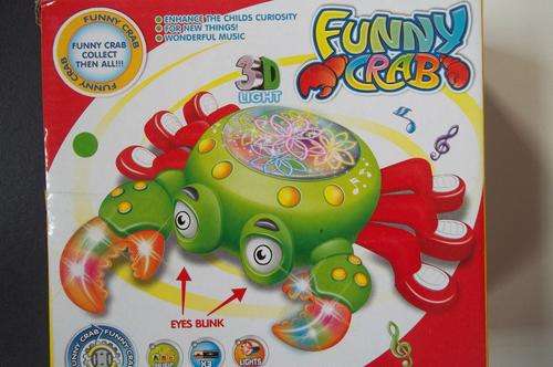 BUMP &GO 3D colourful lights Projector CRAB- Super fun! Great buy!