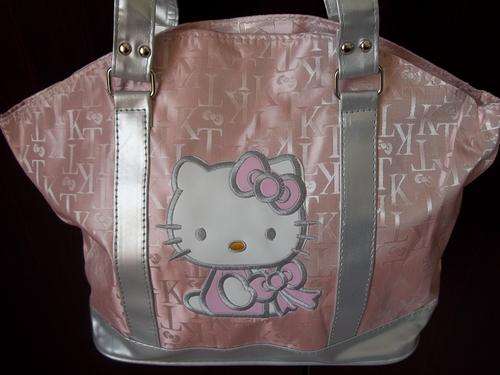 LAST ONE---Fantastic HELLO KITTY ladies Hand Bag with silver detail. BEAUTIFUL!!
