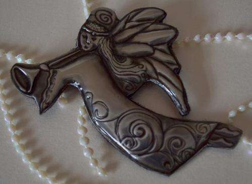 Fairy Angel Pewter Fridge Magnet