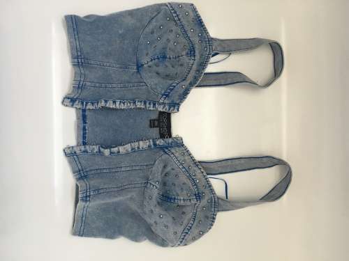 CUTE denim look TOPSHOP Bralet