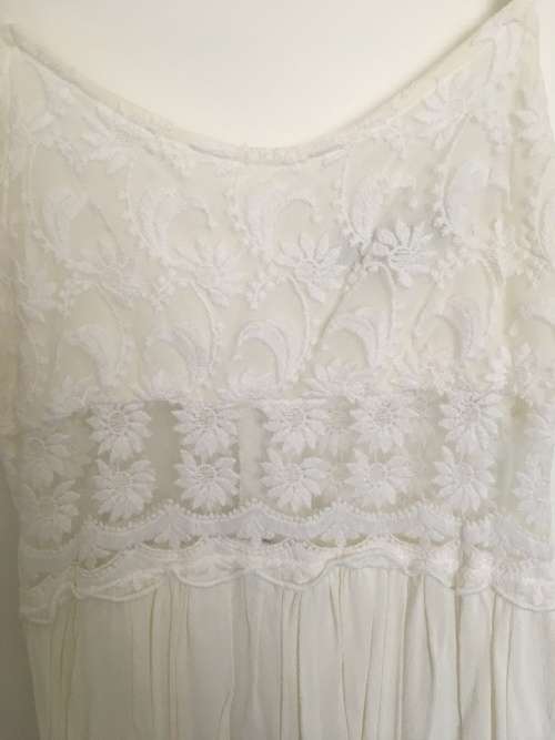 TOPSHOP Cute Summer Dress - Cream Lace - Size 10