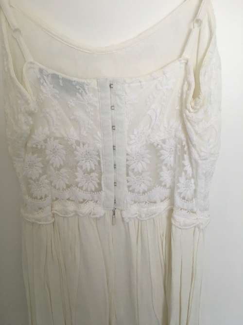TOPSHOP Cute Summer Dress - Cream Lace - Size 10