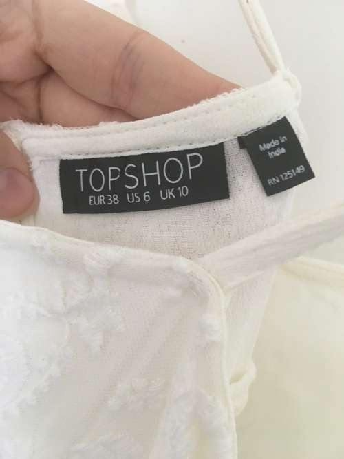 TOPSHOP Cute Summer Dress - Cream Lace - Size 10