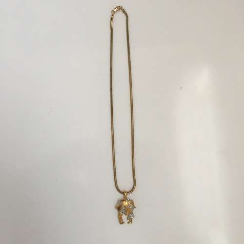 Cute Kissing Under the Umbrella Pendant on a chain