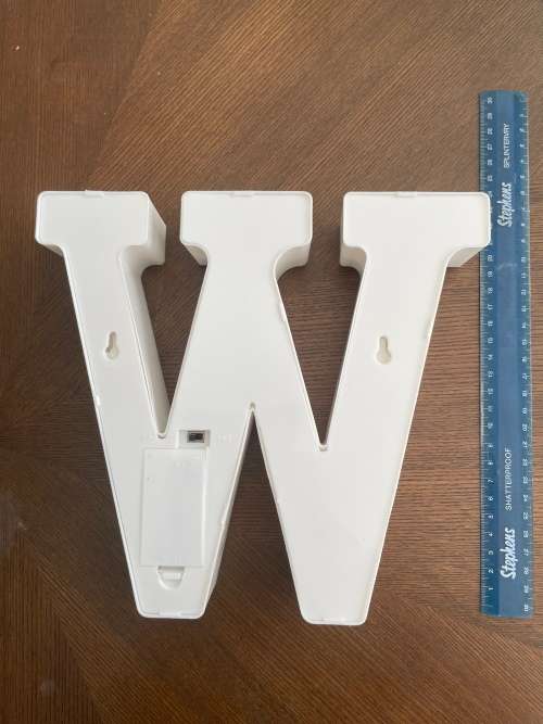 Light up letter W