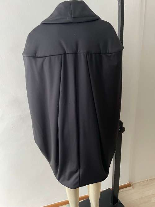 Black soft shell cocoon coat - size 10