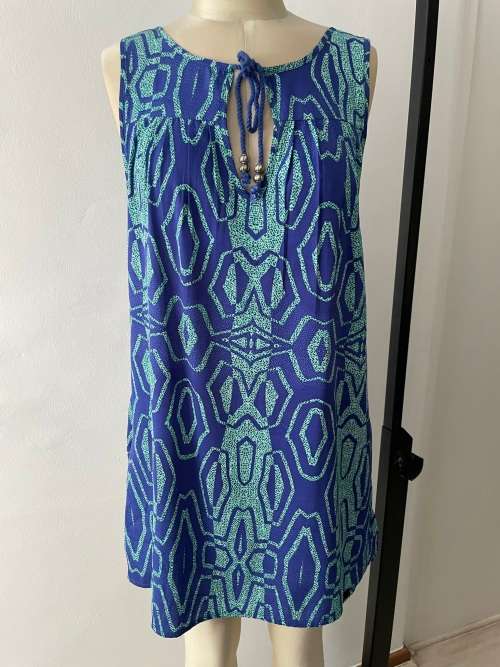 Hurley Sun dress - Blue & Green - size S - Fits size 10