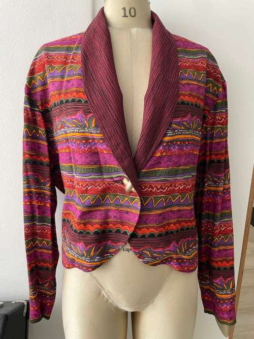 Ladies Vintage multicolour Jacket - size 12