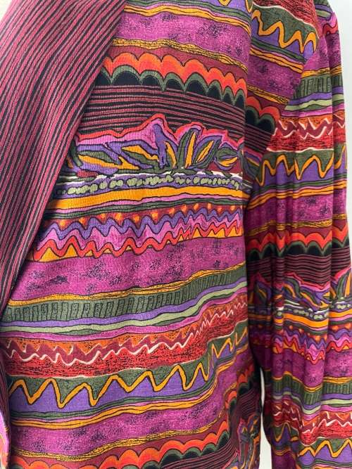 Ladies Vintage multicolour Jacket - size 12