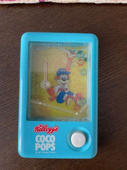Vintage collectible cocopops hand held water game