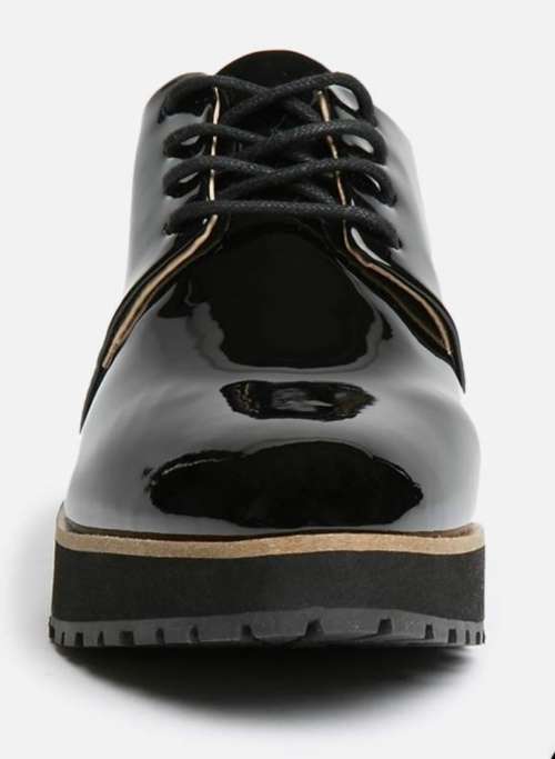 ALDO ladies patent Oxford - black size 7
