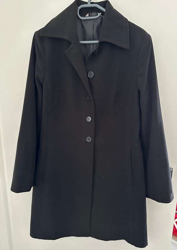 Ladies Woolworths Black coat Size 14