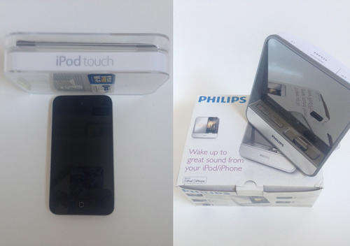 BARGAIN BUNDLE !!! IPOD touch 4th 8GB Generation AND Philips Ipod/iphone Dock and Clock Radio