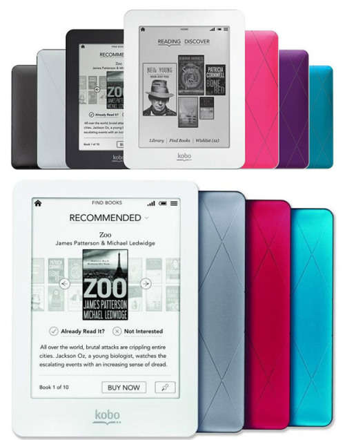 Kobo Glo eReader Wi-Fi 6'' 2 GB with Kobo Sleep Cover