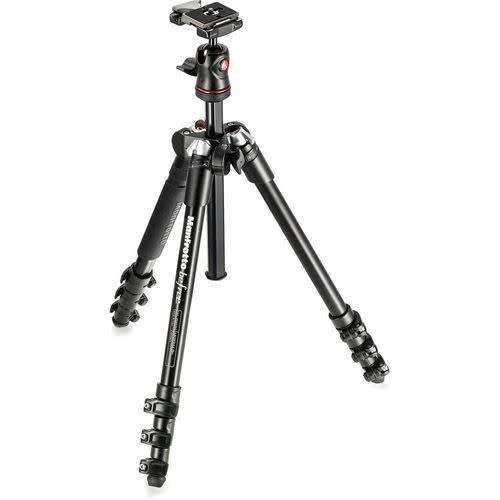 Manfrotto Befree 4-Section Carbon Fiber Tripod with Ball Head (Black)