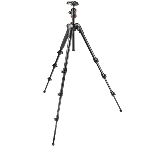 Manfrotto Befree 4-Section Carbon Fiber Tripod with Ball Head (Black)