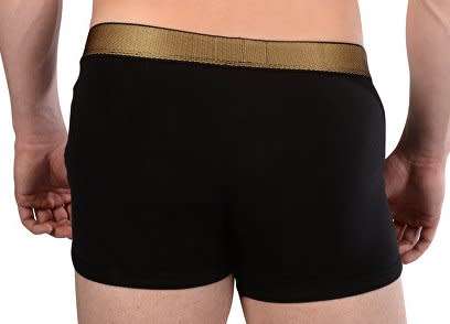 Calvin Klein Men's Dual Tone Black and Gold Boxers