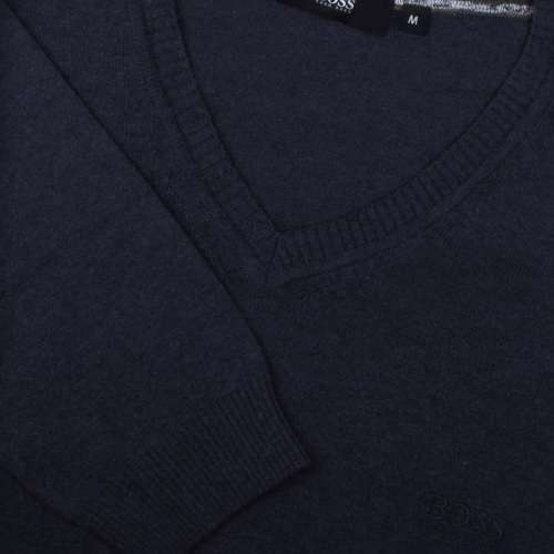 HUGO BOSS: Black Label Men's Navy Baram-L Jumper