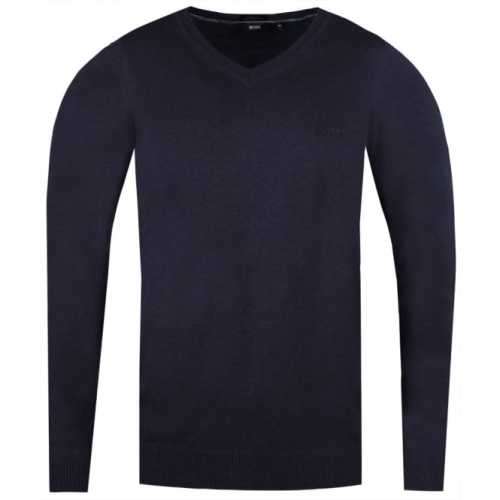 HUGO BOSS: Black Label Men's Navy Baram-L Jumper
