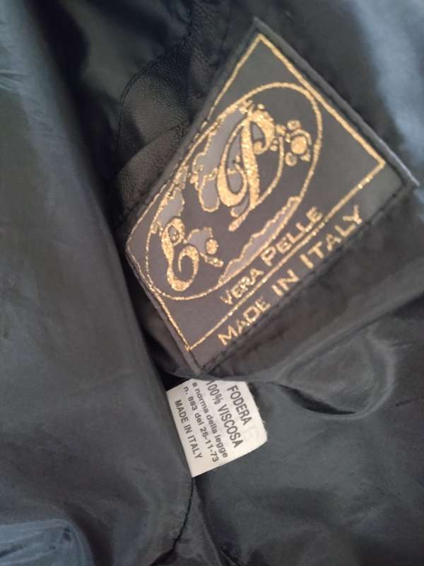 Men`s black leather jacket