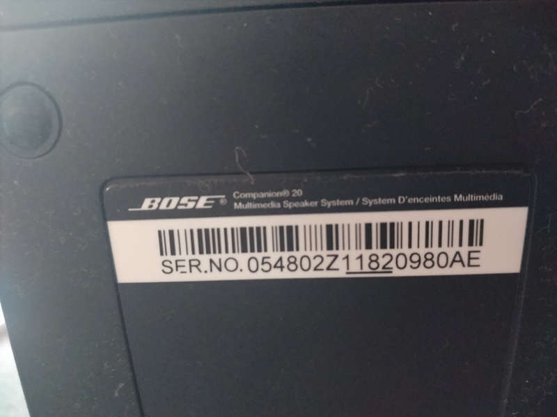 Bose Companion 20 Multimedia Speaker System