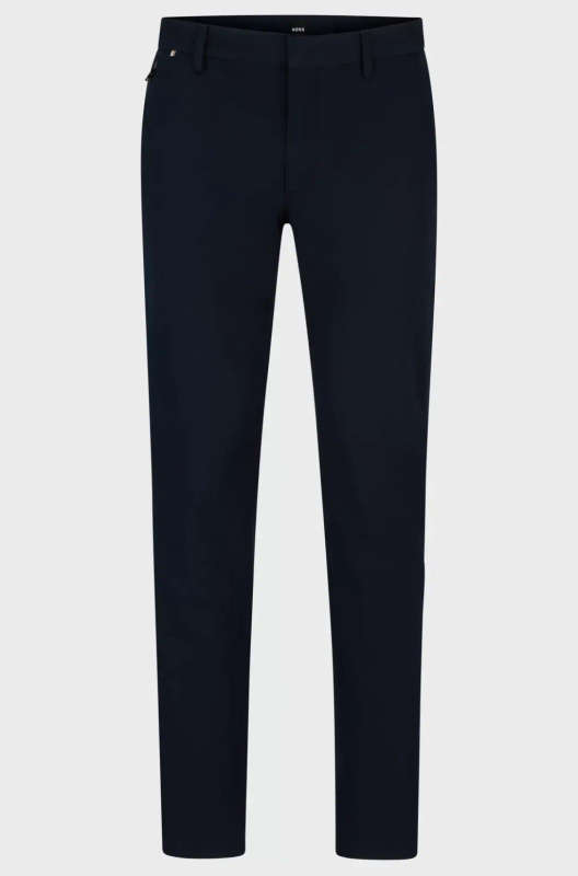 HUGO BOSS SLIM-FIT TROUSERS (STRETCH COTTON BLEND): STYLE: KAITO