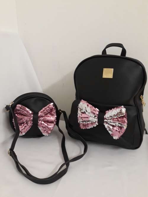 black bag pack 2 pieces