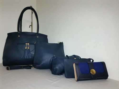STUNNING NEW HANDBAGS 5 PIECES BLUE