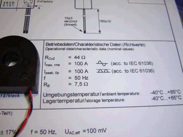 AC CURRENT TRANSFORMER, measure to 100 Amp AC with isolation