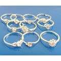 LOT OF 3 (YES THREE!!) SILVER RINGS