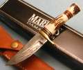 Marbles Damascus Blade Fixed Blade Hunting Knife NEW