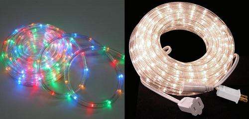 Beat the Christmas Rush...COMBO DEAL***2 x 10m ROPE LIGHTS - 1x CLEAR/WHITE & 1 x Colour***