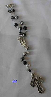 BLACK & SILVER CAR ROSARY