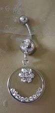 FLOWER BELLYRING