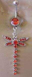 PRETTY DRAGONFLY BELLYRING