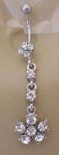 PRETTY FLOWER BELLYRING