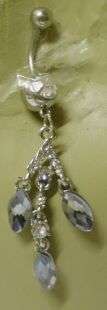 PRETTY BLUE  BELLYRING