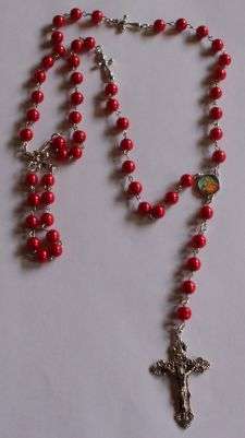 Red Catholic Rosary