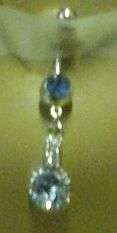 PRETTY BLUE DANGLY  BELLYRING