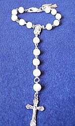 WHITE CAR ROSARY
