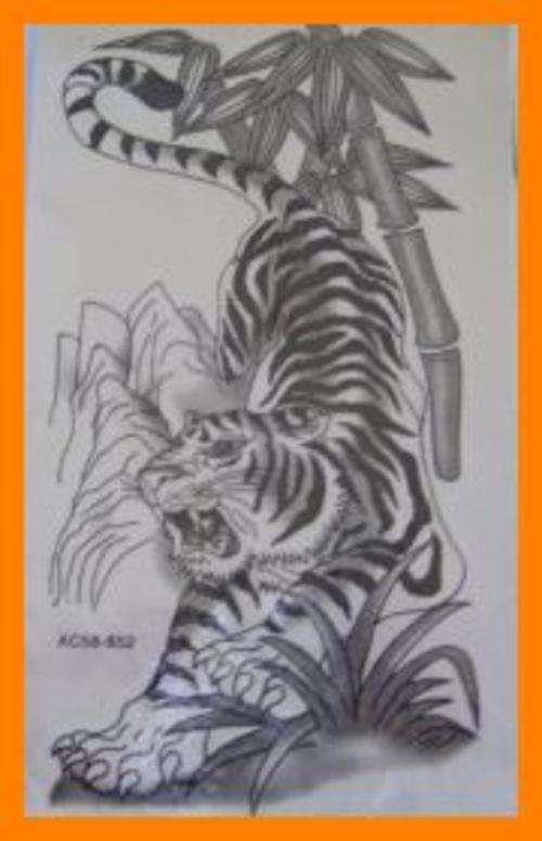 Tiger Temporary Tattoo
