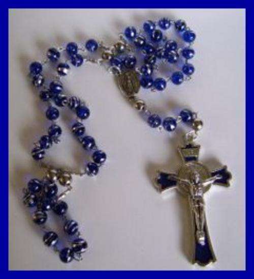Blue Catholic Rosary