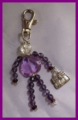 Fun Shaped Beaded Keyring