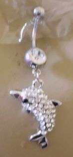 PRETTY DOLPHIN BELLYRING